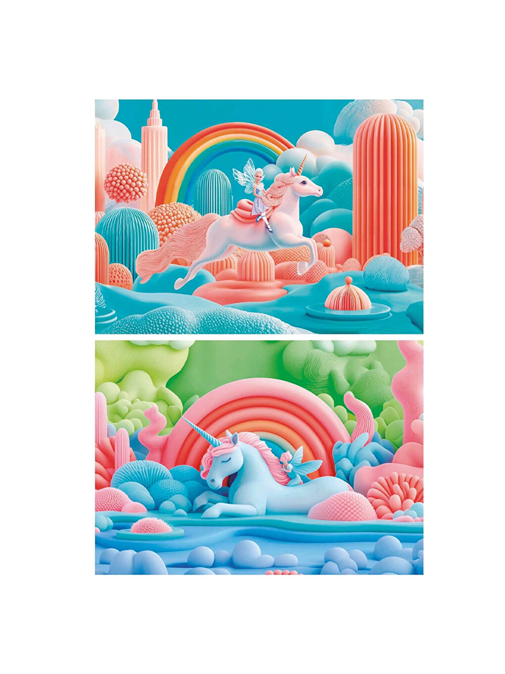 Çocuk Puzzle 2x48 Parça Büyülü 20223-1