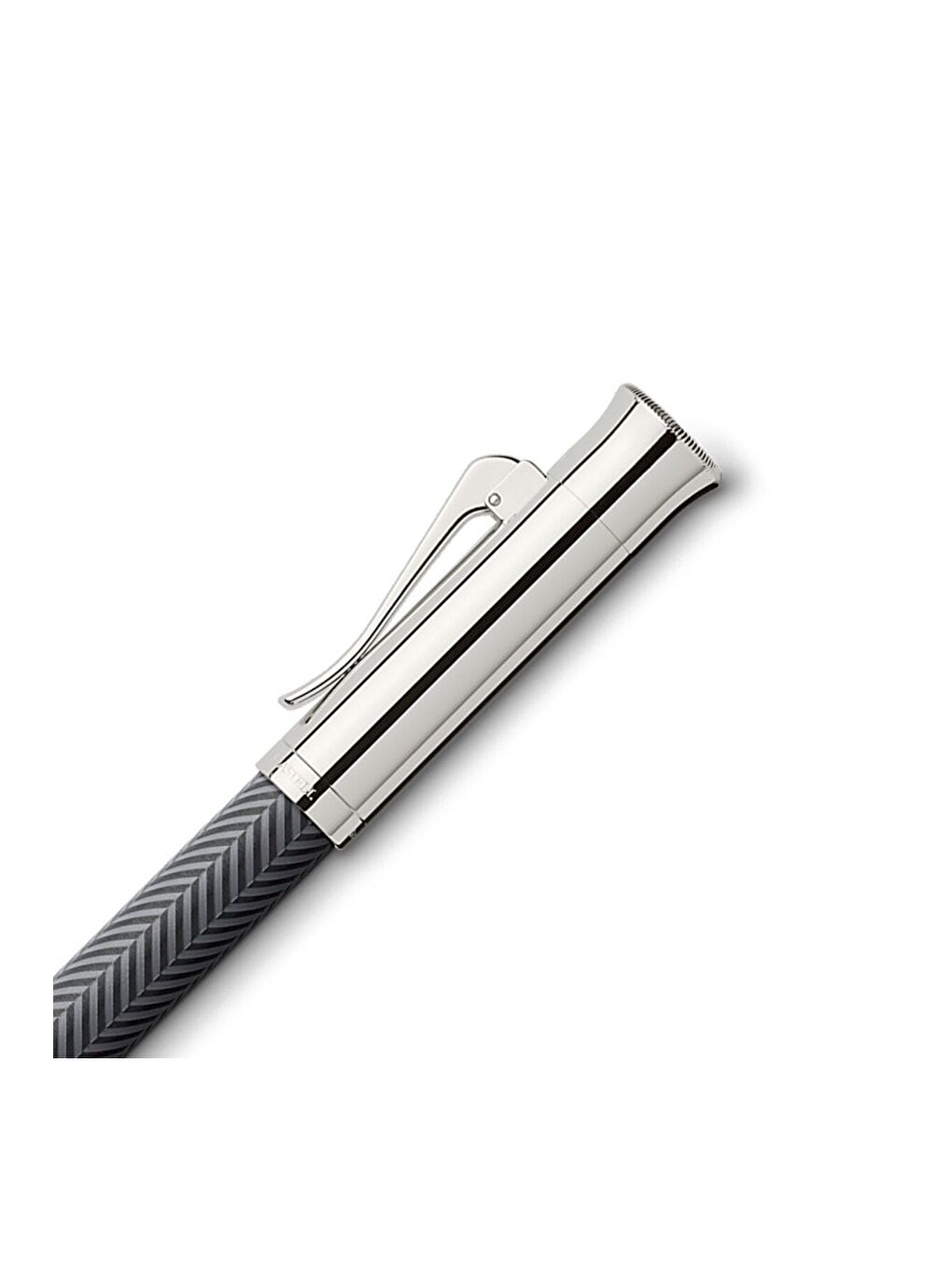 Guilloche Cisele Roller Antrasit,Chevron Desenli,Parlak Rodyum Metal Detaylı-3