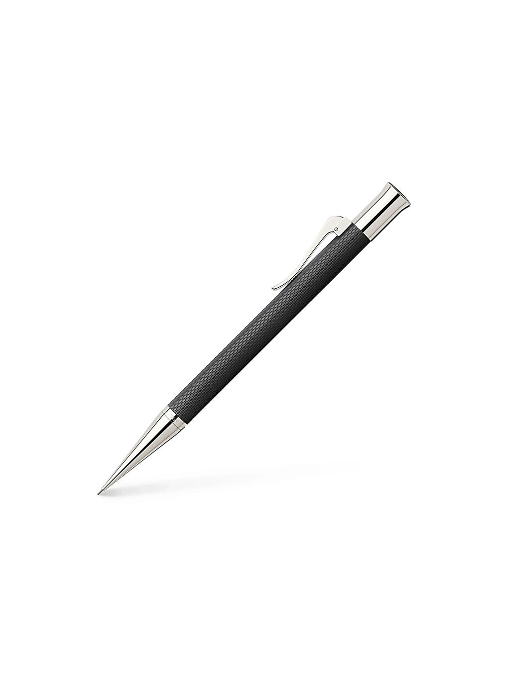 Versatil Siyah, Guilloche desenli gövde, Rodyum kaplama parçalar,uç haznesi, Değiştirilebilir silgi-1