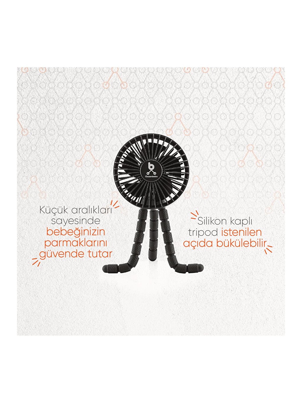 Çok Fonksiyonlu Bebek Arabası Fanı-1