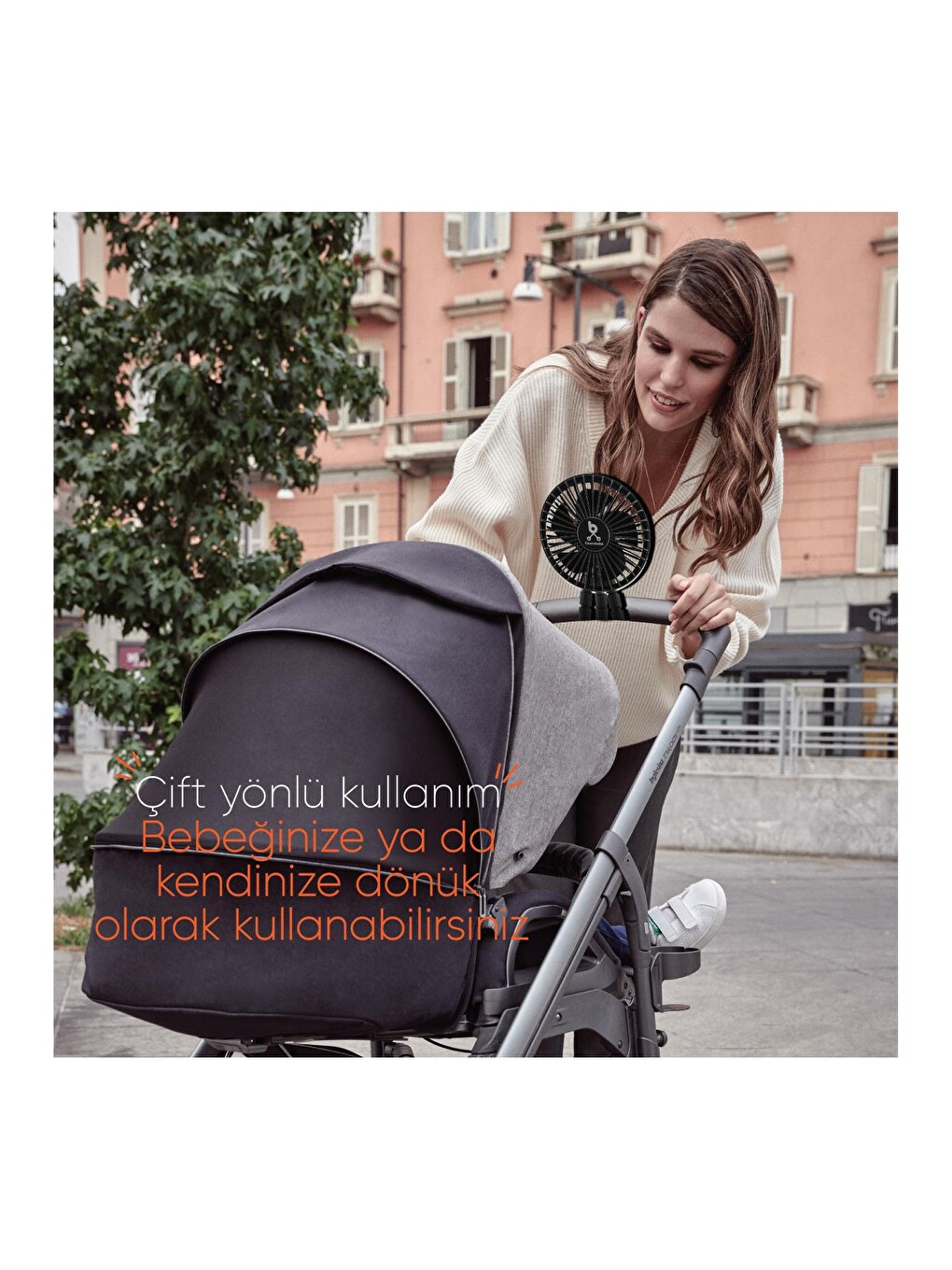 Çok Fonksiyonlu Bebek Arabası Fanı-5