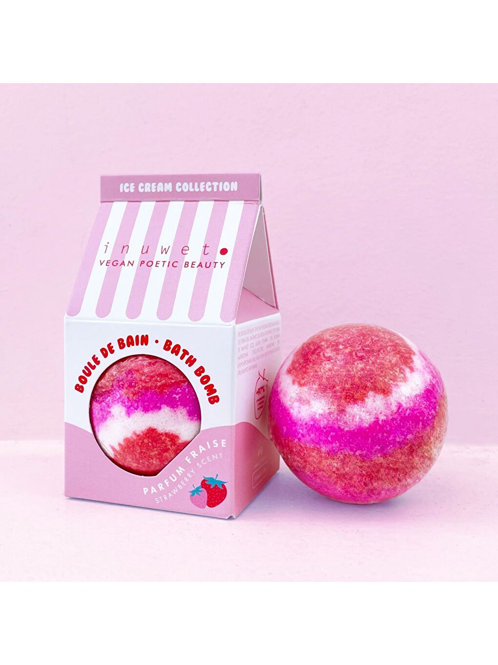 Icecream Çilek Banyo Bombası-3