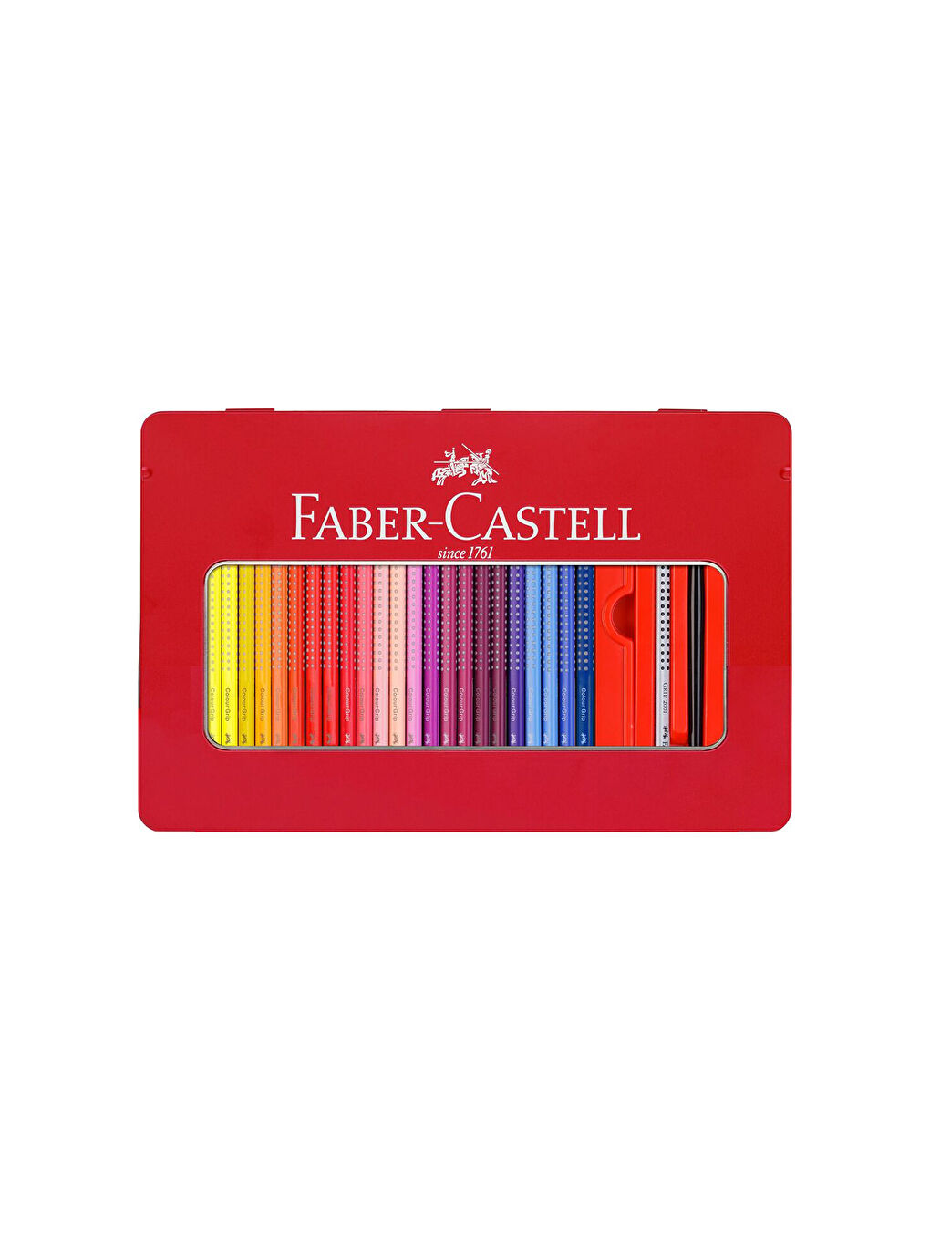 Grip Boya Kalemi Tin 48'li, Ergonomik Gövde,Metal Kutulu