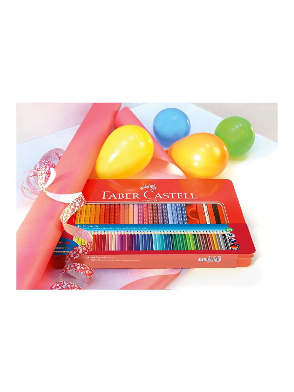 Grip Boya Kalemi Tin 48'li, Ergonomik Gövde,Metal Kutulu-3