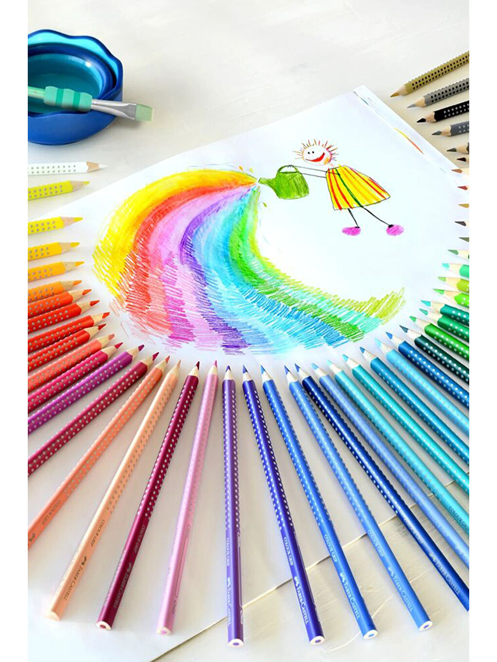 Grip Boya Kalemi Tin 48'li, Ergonomik Gövde,Metal Kutulu-5