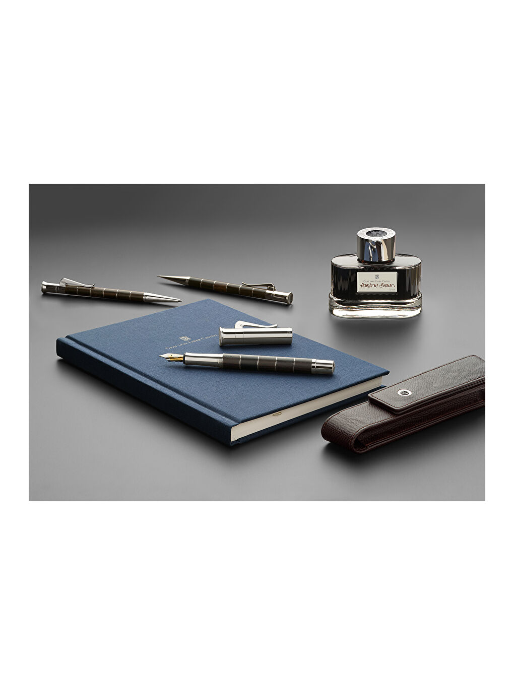 Graf von Anello Grenadilla Tükenmez Kalem, Platin Kaplama, Özel Reçine Gövde-3