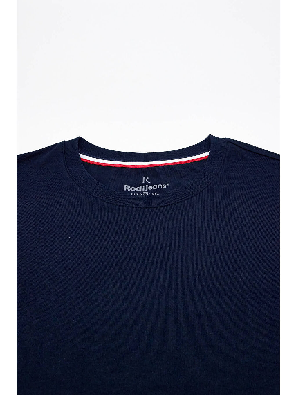 Lacivert Erkek Bisiklet Yaka T-shirt 6212-5