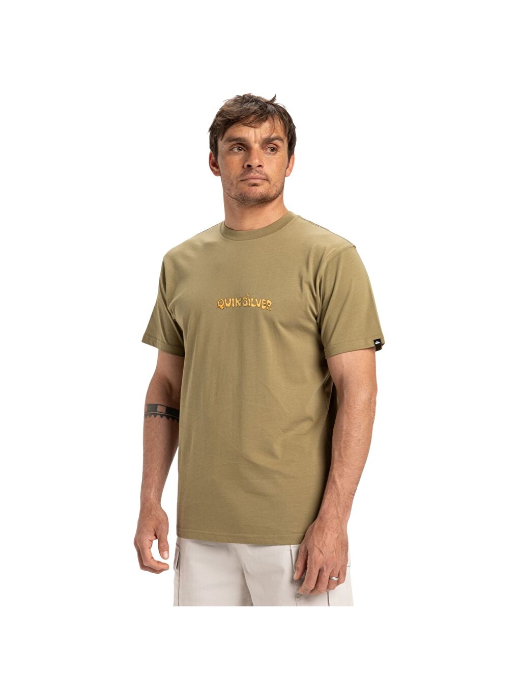 Haki Ev Disconnect Effects Erkek Tişört-1