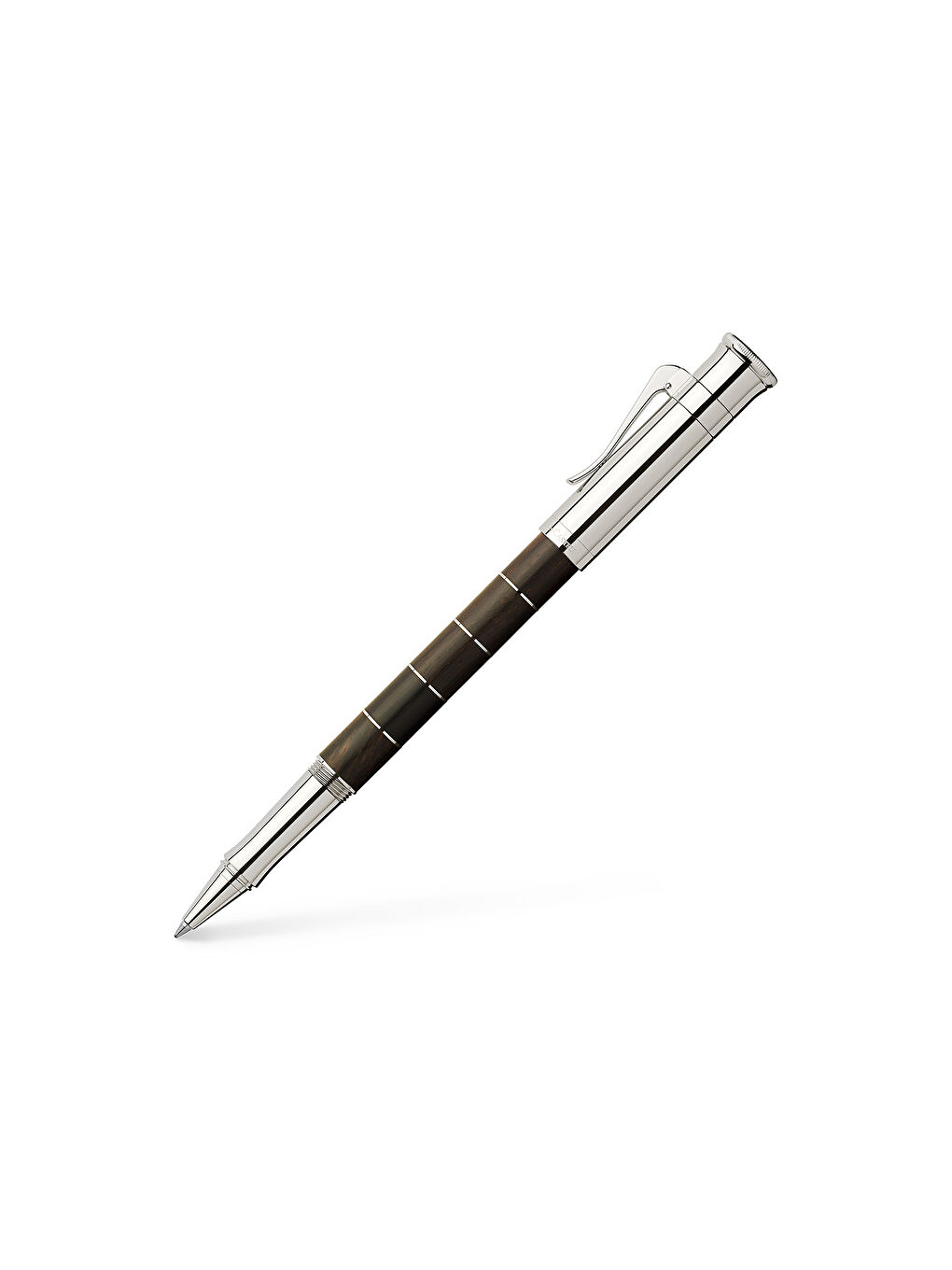 Graf von Anello Grenadilla Roller Kalem, Platin Detaylı, ve Dayanıklı