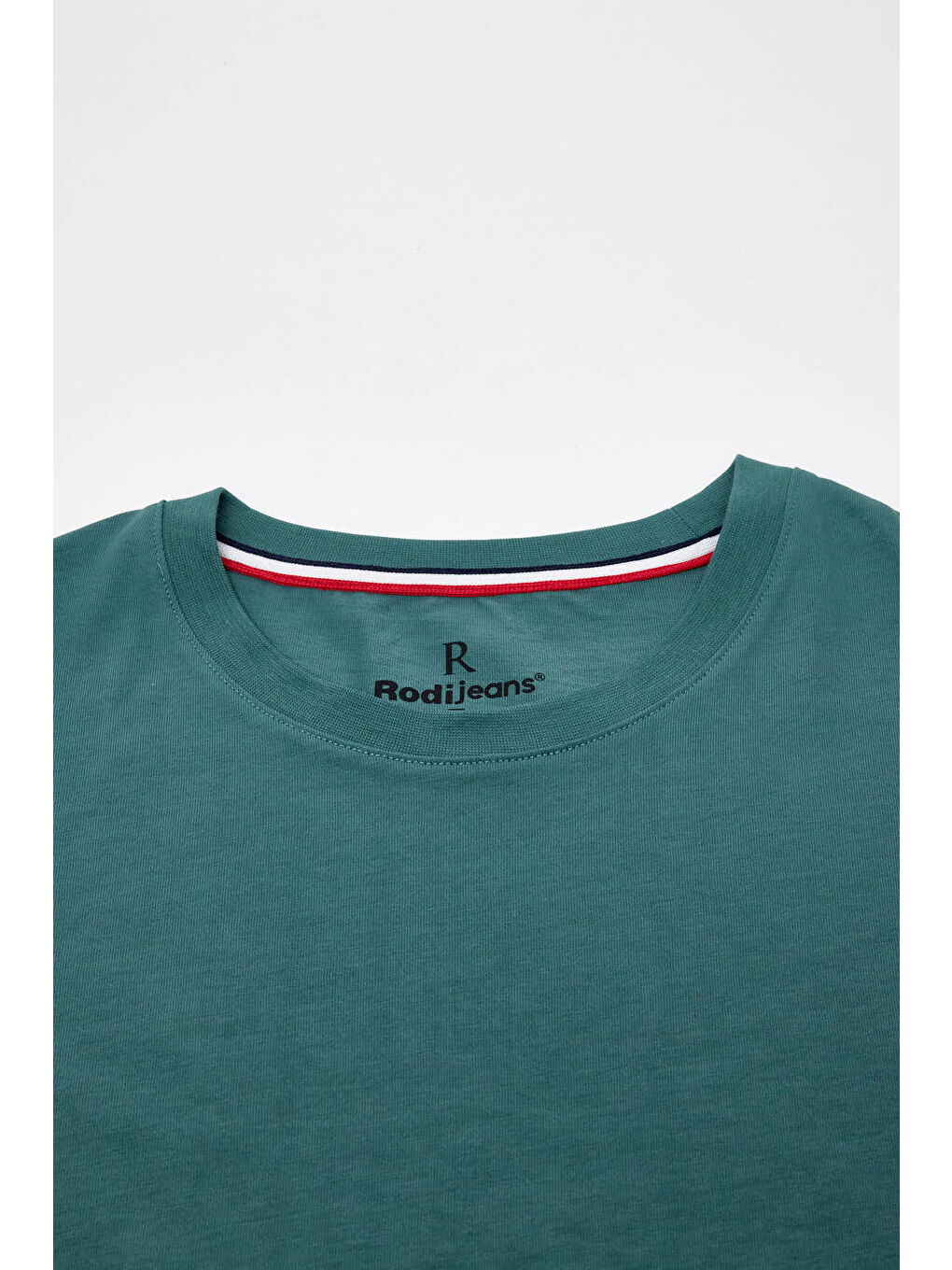 Petrol Erkek Bisiklet Yaka T-shirt 6212-5