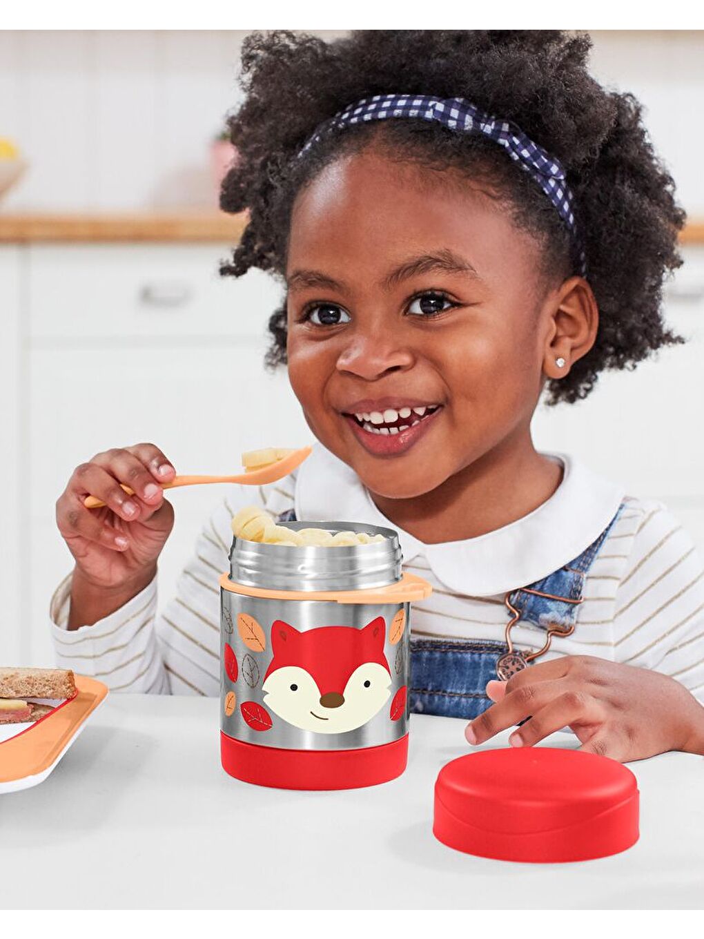 Paslanmaz Çelik Mama Saklama Termosu Seti - Tilki-2