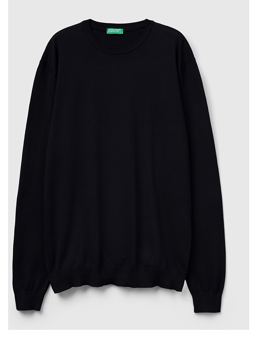 Erkek Siyah %100 Pamuk Bisiklet YakaKazak-1