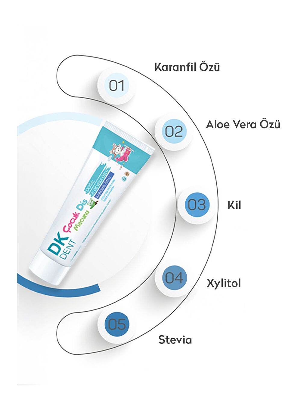 Karanfil Özlü Çocuk Diş Macunu 50 ml x 2 Adet-1