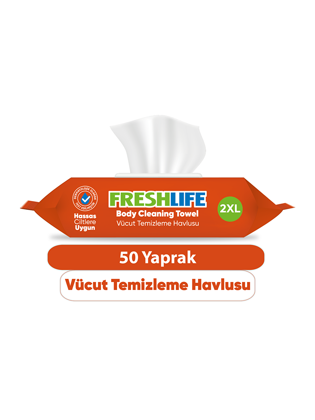 FRESHLIFE Vücut Temizleme Havlusu 50 Yaprak