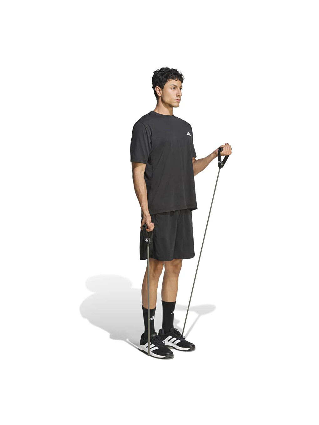 Workout Essentials Base Woven Erkek Siyah Şort-3