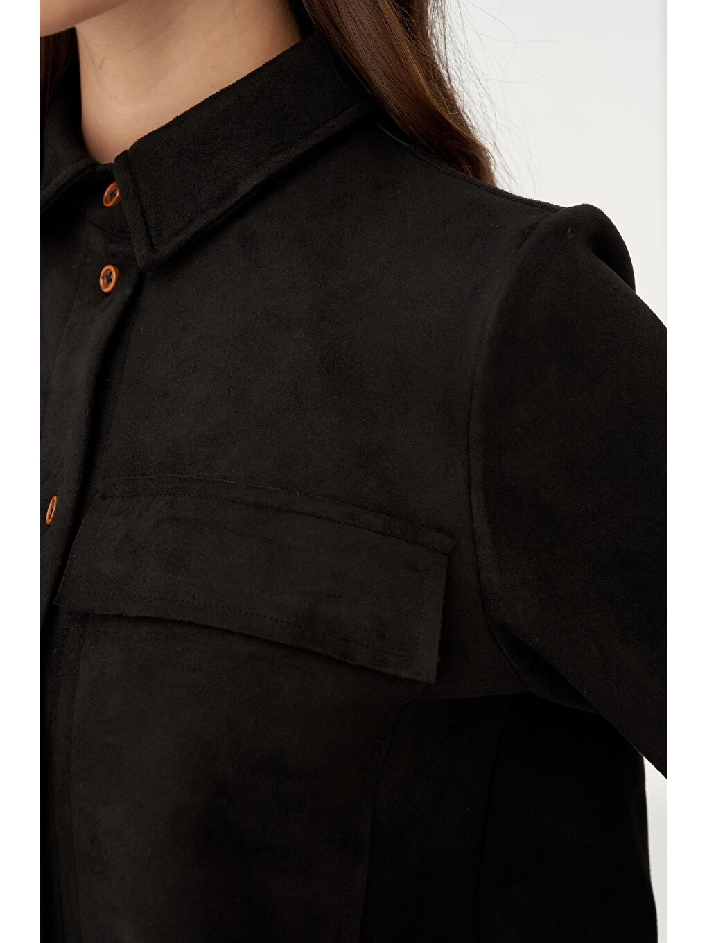 Siyah-Kapak Cepli Uzun Scuba Gömlek-4