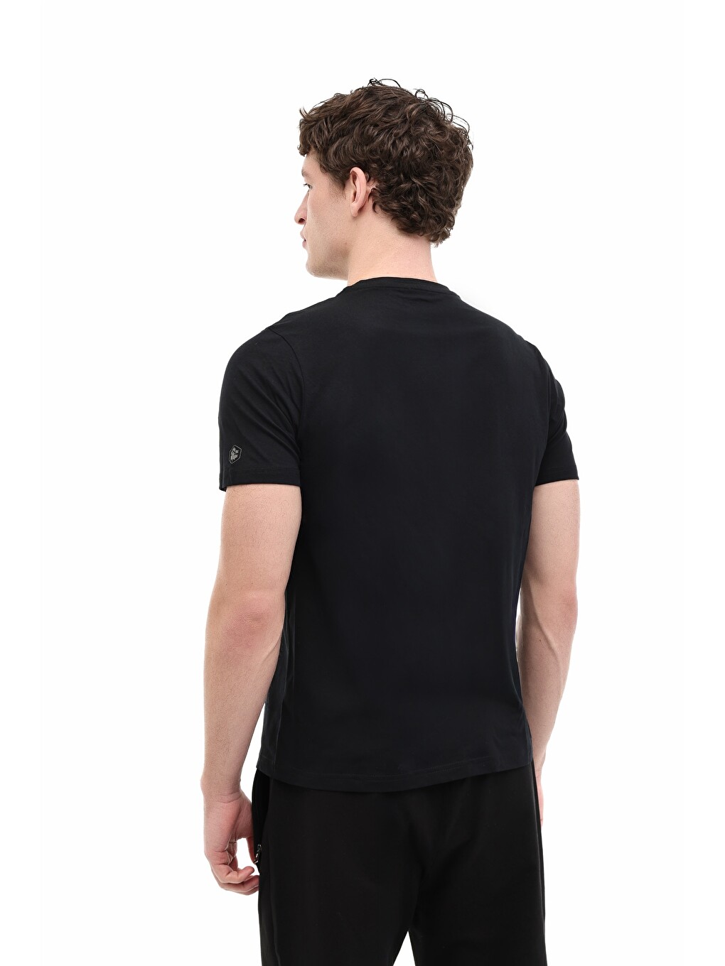 Siyah Erkek Kısa Kol T-Shirt-2