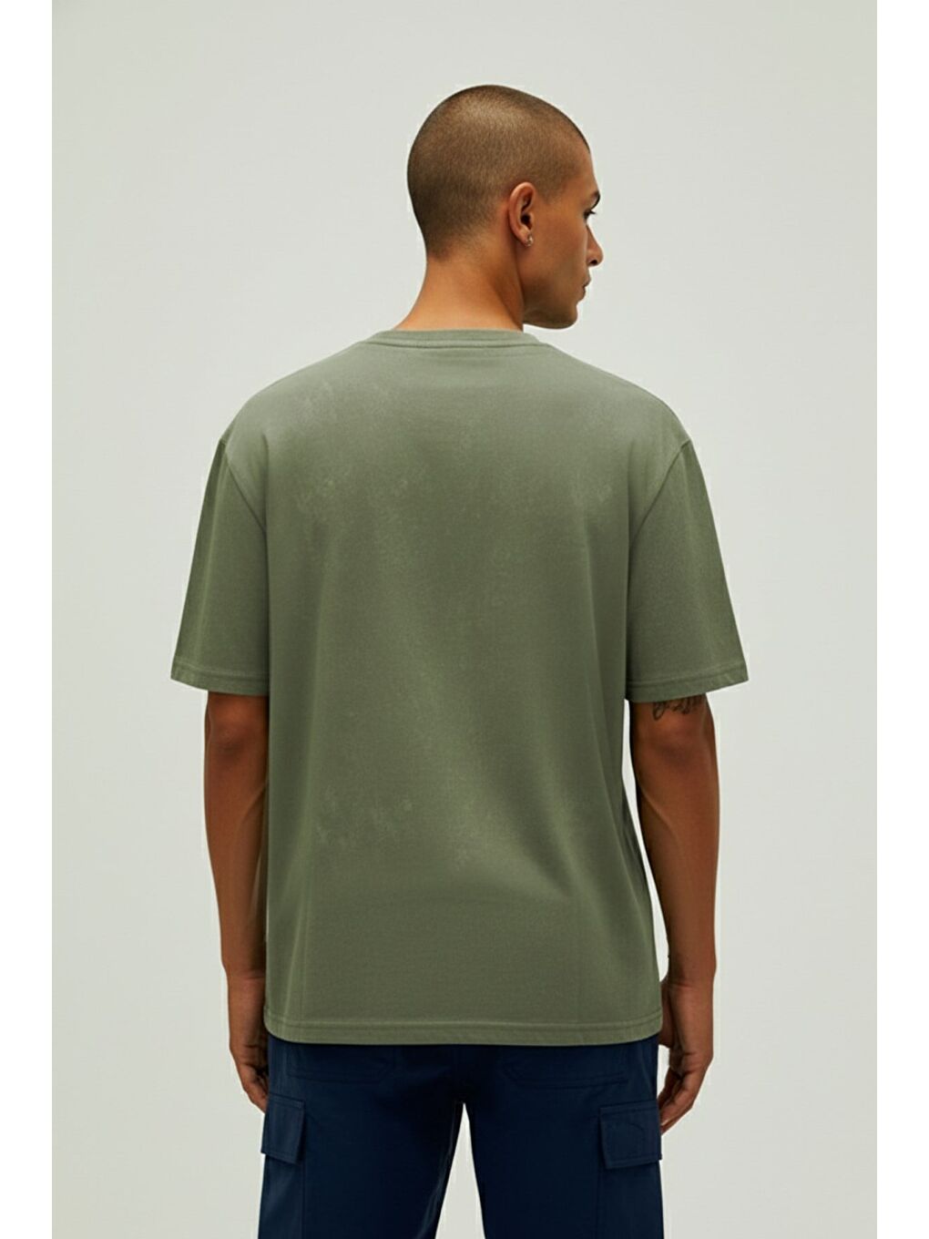 Garment Soluk Yeşil Basic Erkek Tişört-2