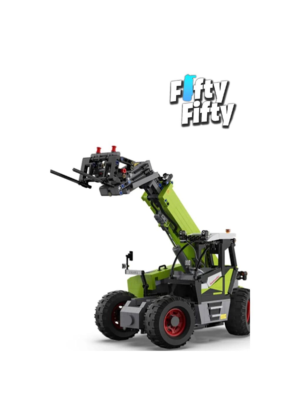 Cada Teleskopik Yükleyici Kepçe Block Lego Yapı Oyuncağı 1469 Parça (C61051W)-3