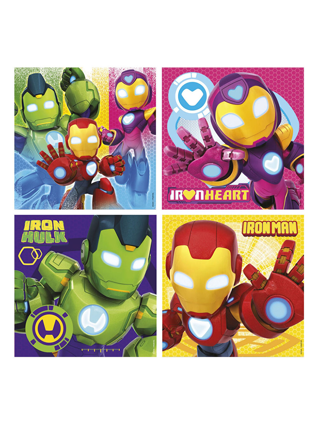 Çocuk Puzzle MULTİ 4 Iron Man ve Arkadaşları 20344-1