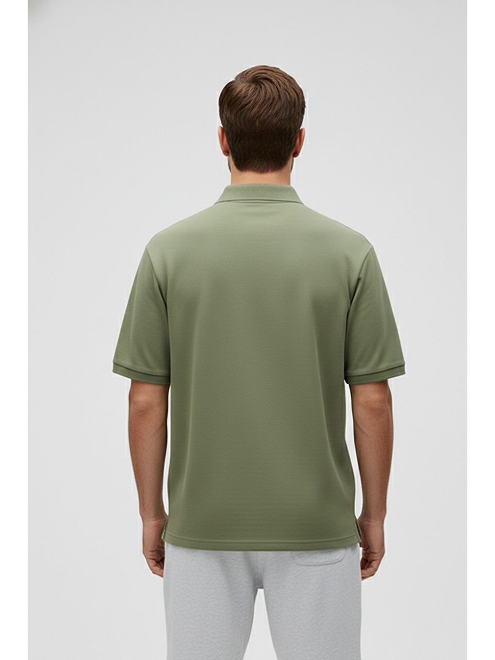 City Walker Soluk Yeşil Polo Yaka Erkek Tişört-3