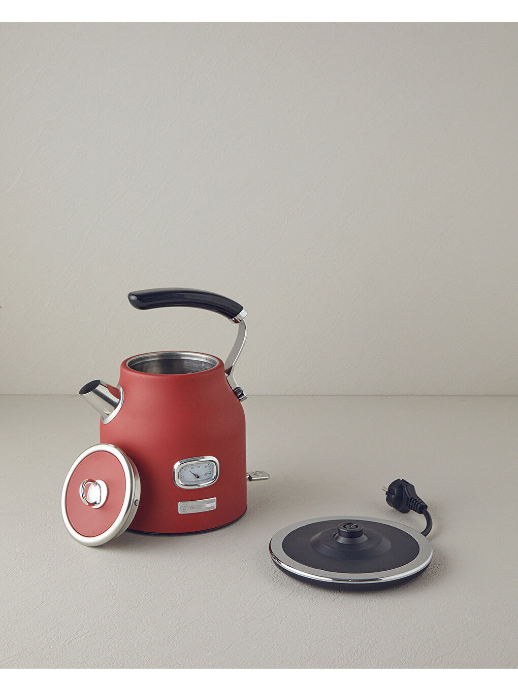 Retro Su Isıtıcı 1,7L Kırmızı-1