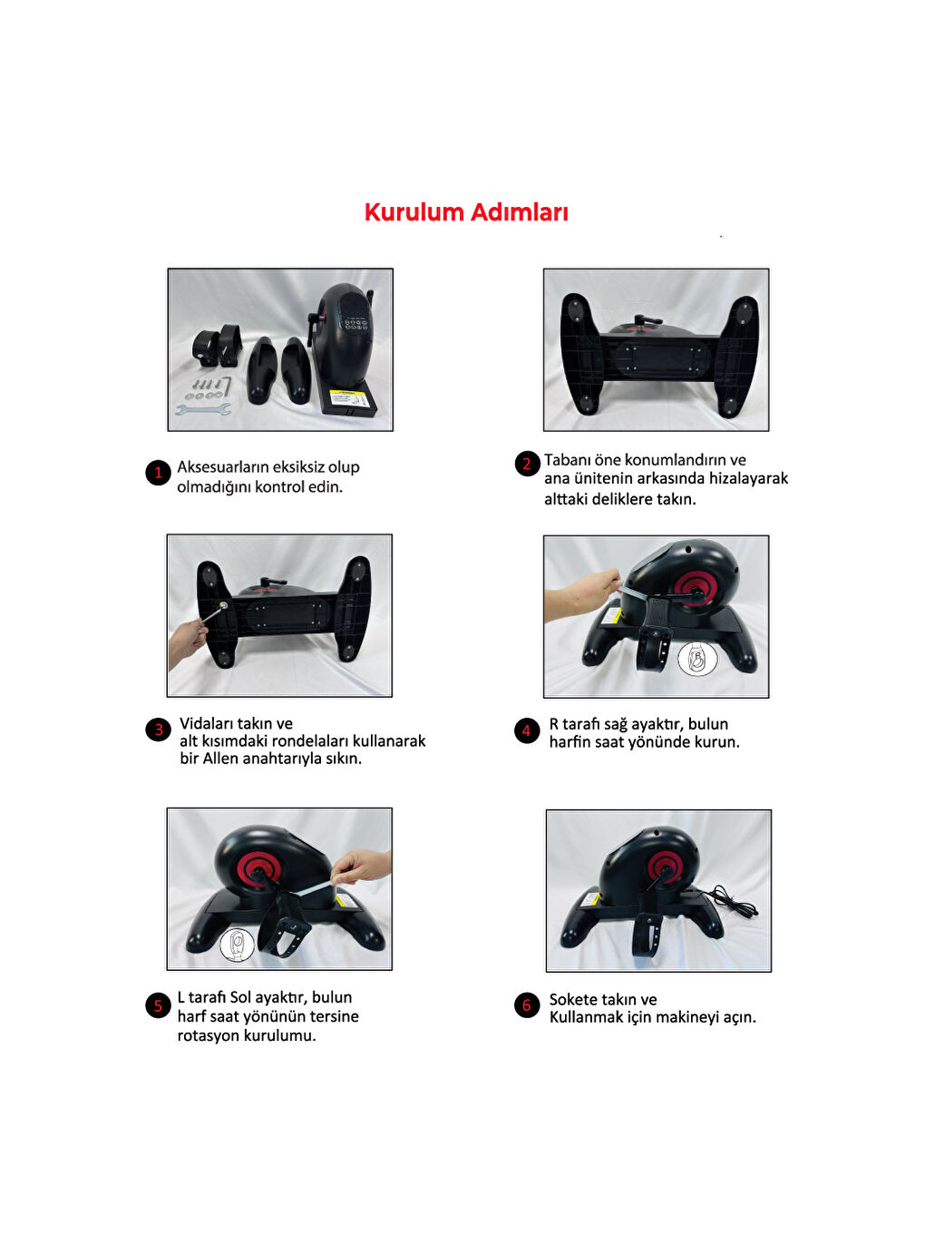 Karışık Mini Elektrikli El Ve Ayak Egzersiz Bisikleti Dijital Göstergeli Eliptik Kondisyon Bisikleti-2