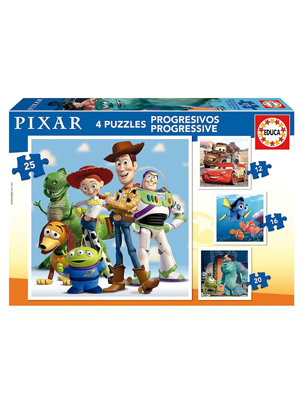 Çocuk Puzzle Disney Pixar Kademeli Yapboz 19681