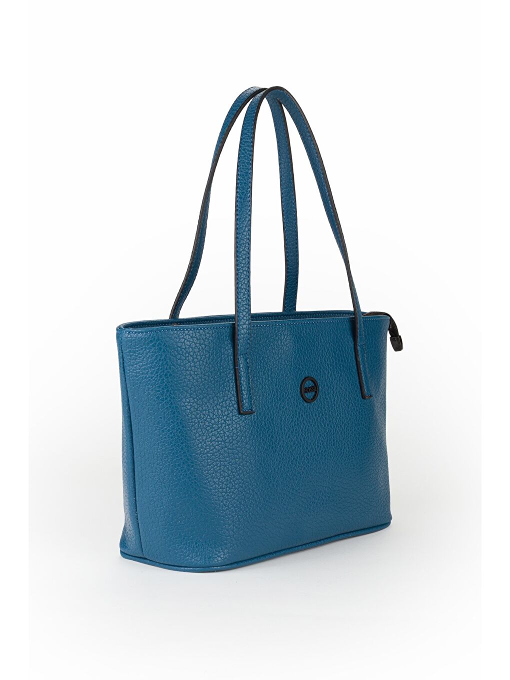 Mavi Kadın Vegan Deri Kova Model Omuz Çantası-1