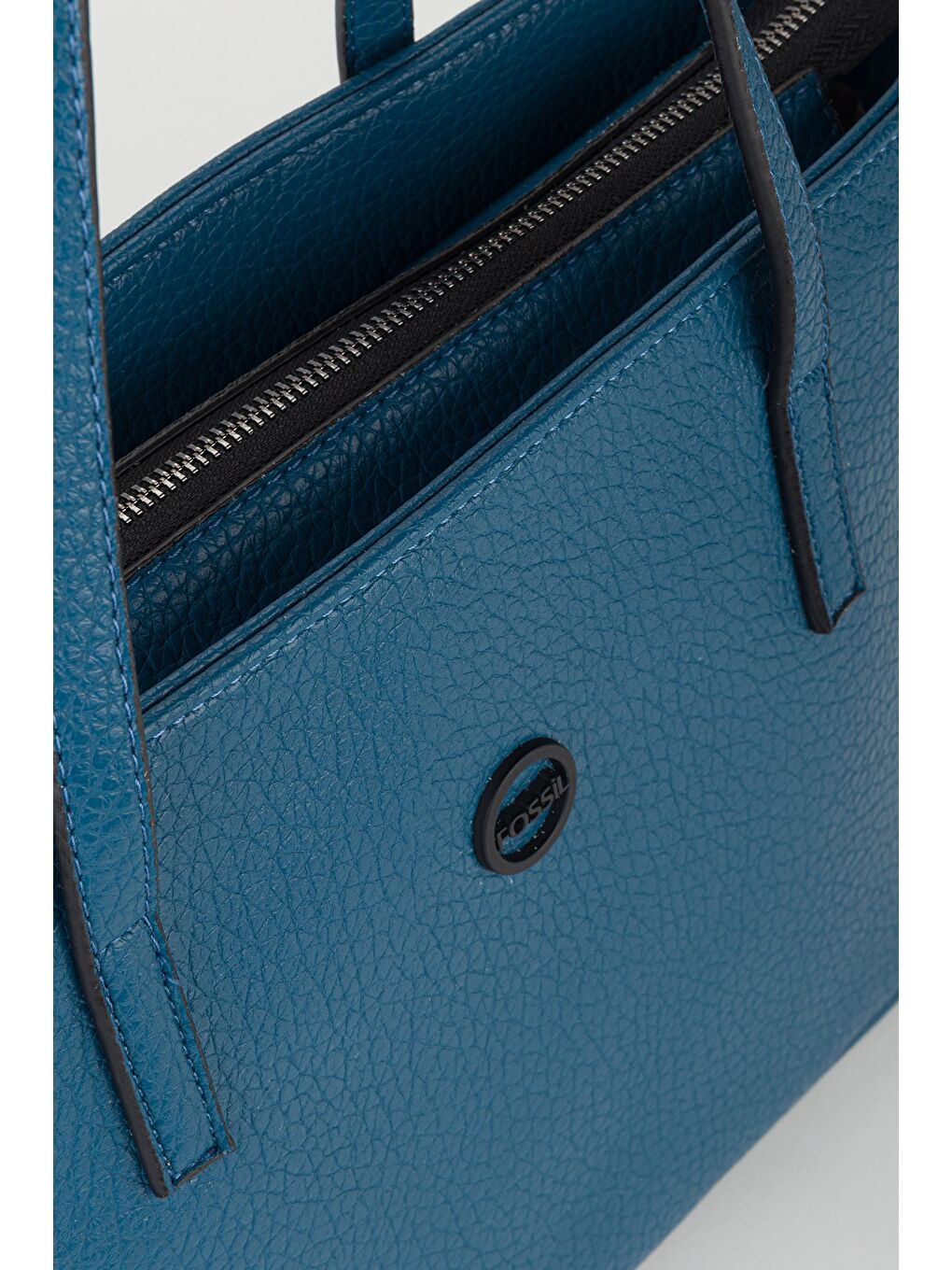 Mavi Kadın Vegan Deri Kova Model Omuz Çantası-3