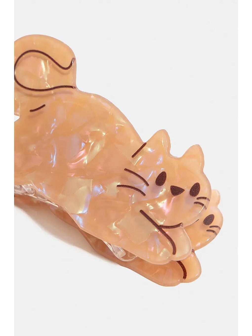 Pembe Asetat Sedefli Kedi Mandal Toka-2