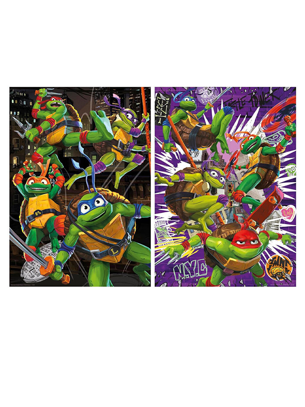 Puzzle 2x500 Parça Ninja Kaplumbağalar 19916-1