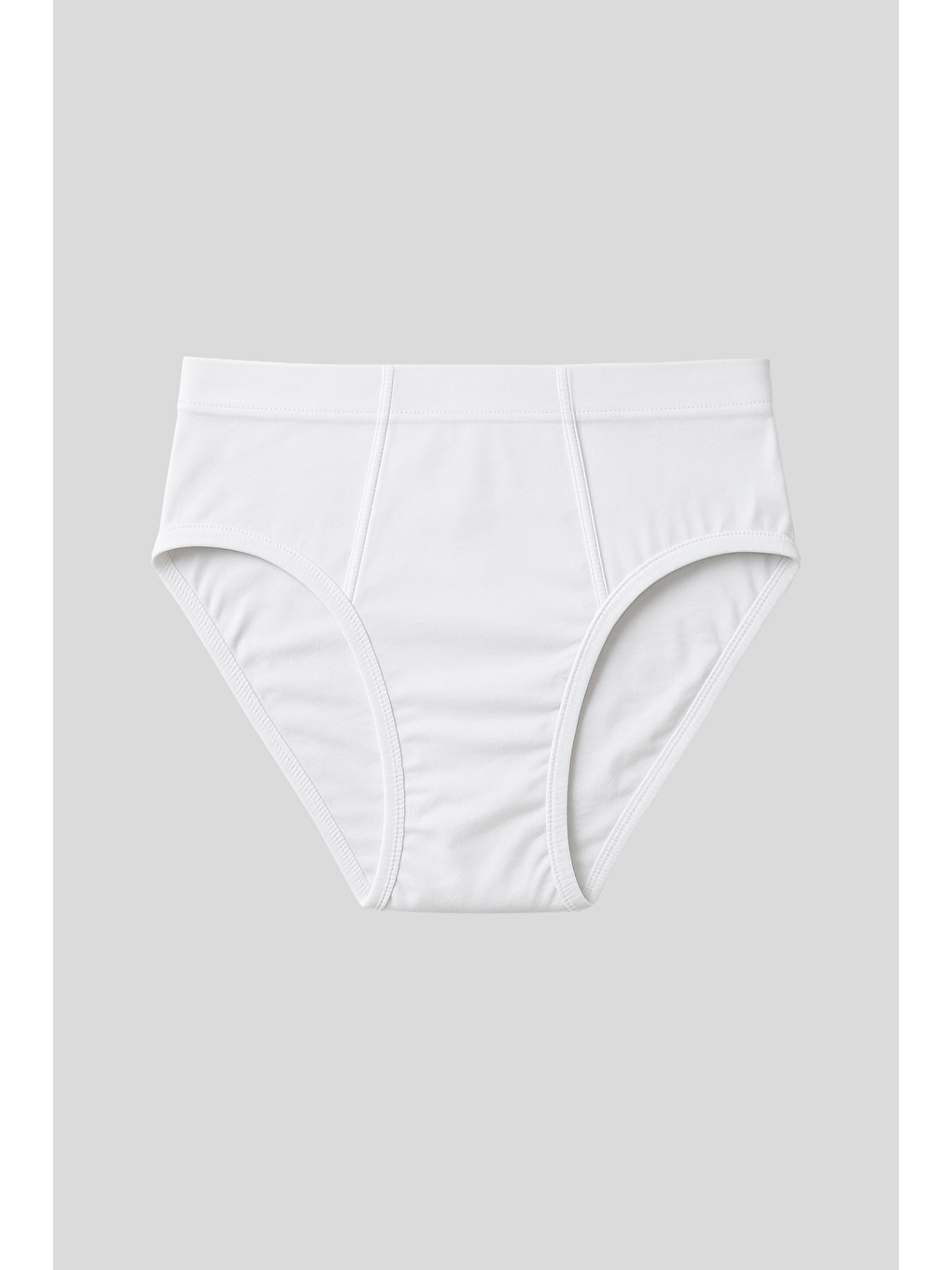 Beyaz Erkek Klasik Pamuklu Slip %100 Pamuk Külot 3'Lü Paket – Karışık Renk | Asorti K0037-1