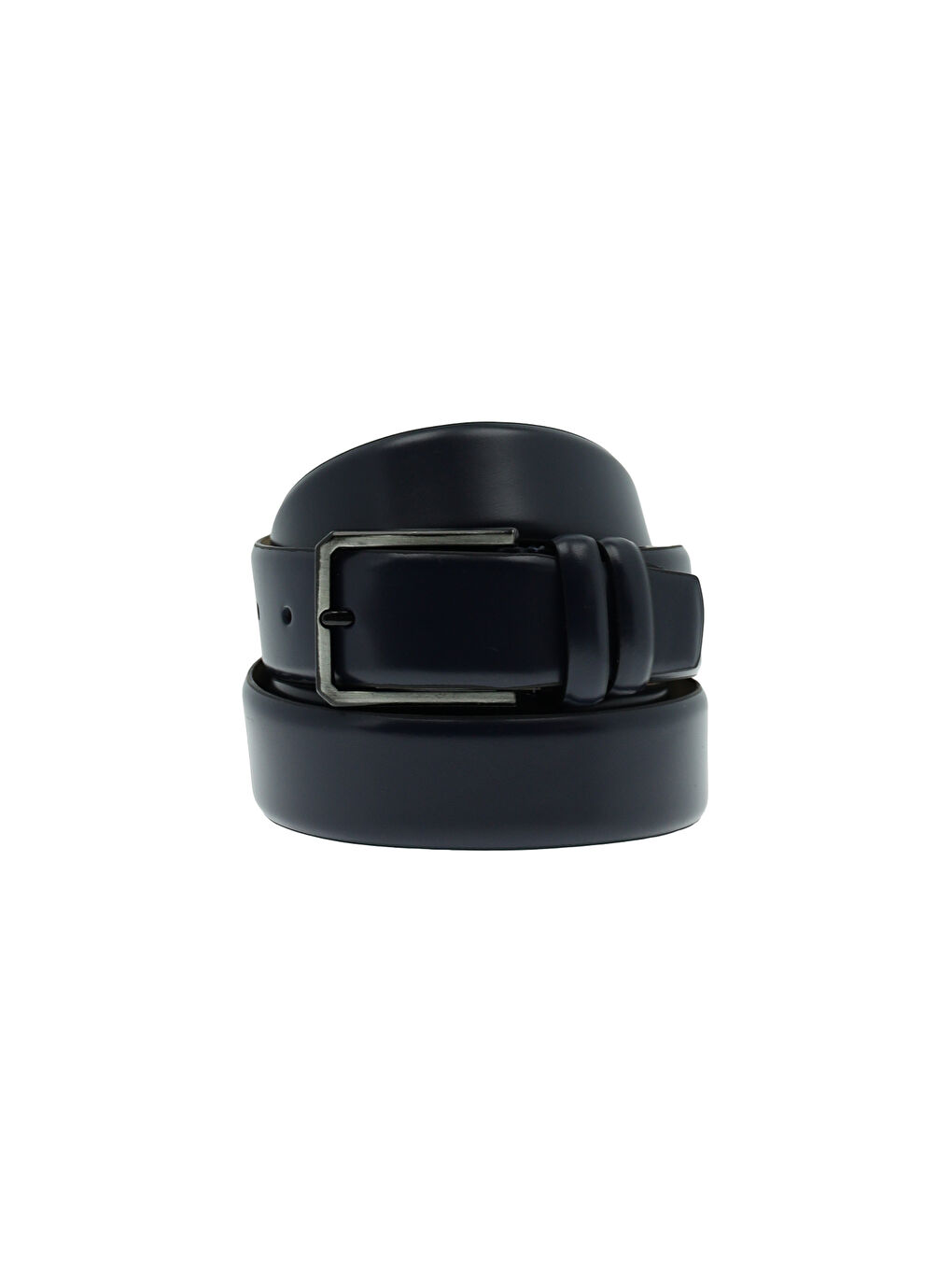 Lacivert Büyük Beden Klasik Deri Kemer