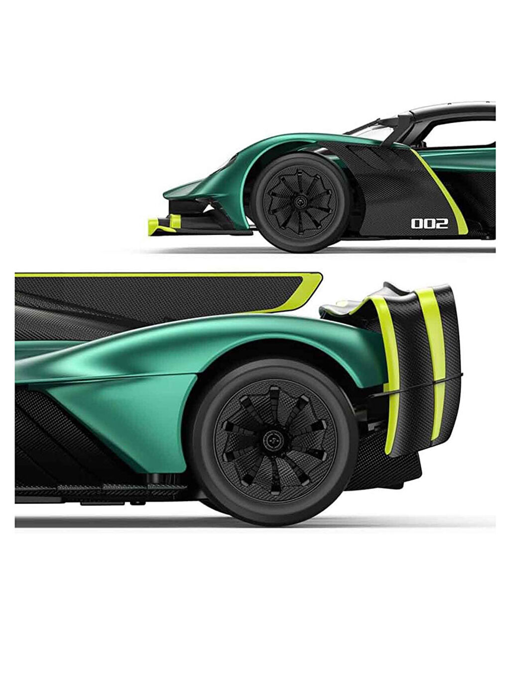 1:14 Aston Martin Valkyrie AMR Pro Işıklı Uzaktan Kumandalı Araba Koyu Yeşil S00092100-4