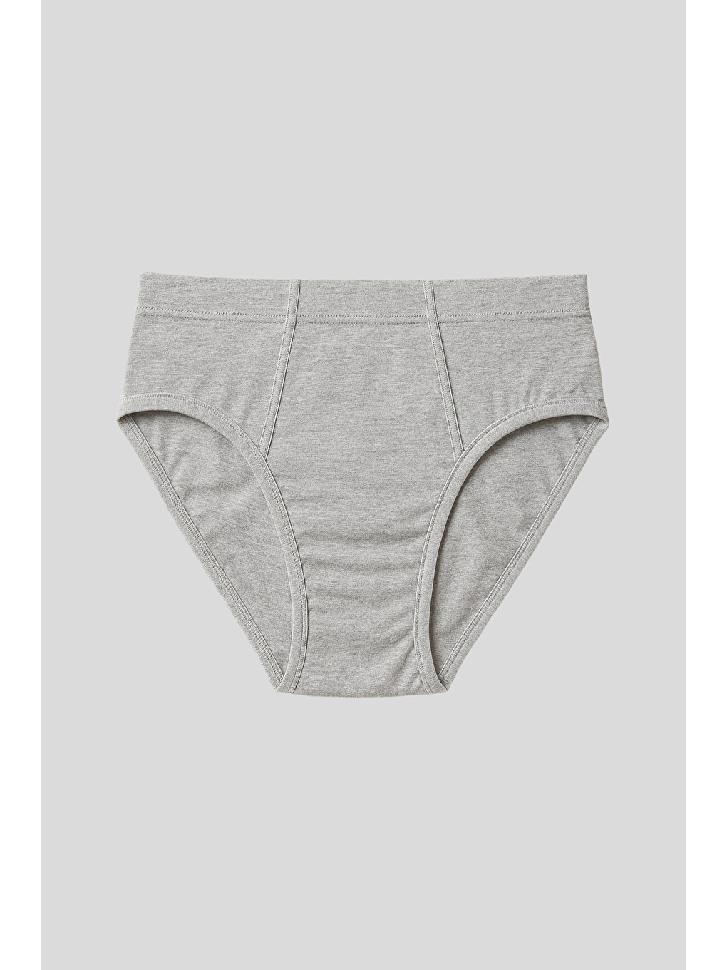 Beyaz Erkek Klasik Pamuklu Slip %100 Pamuk Külot 3'Lü Paket – Karışık Renk | Asorti K0037-3