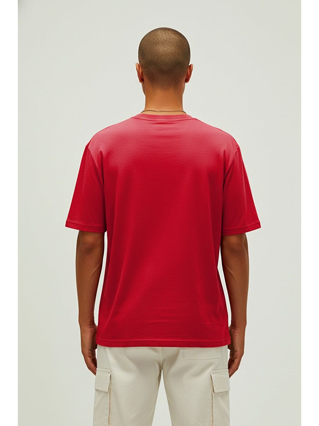 Muscle Kırmızı Erkek Baskılı Tişört-3