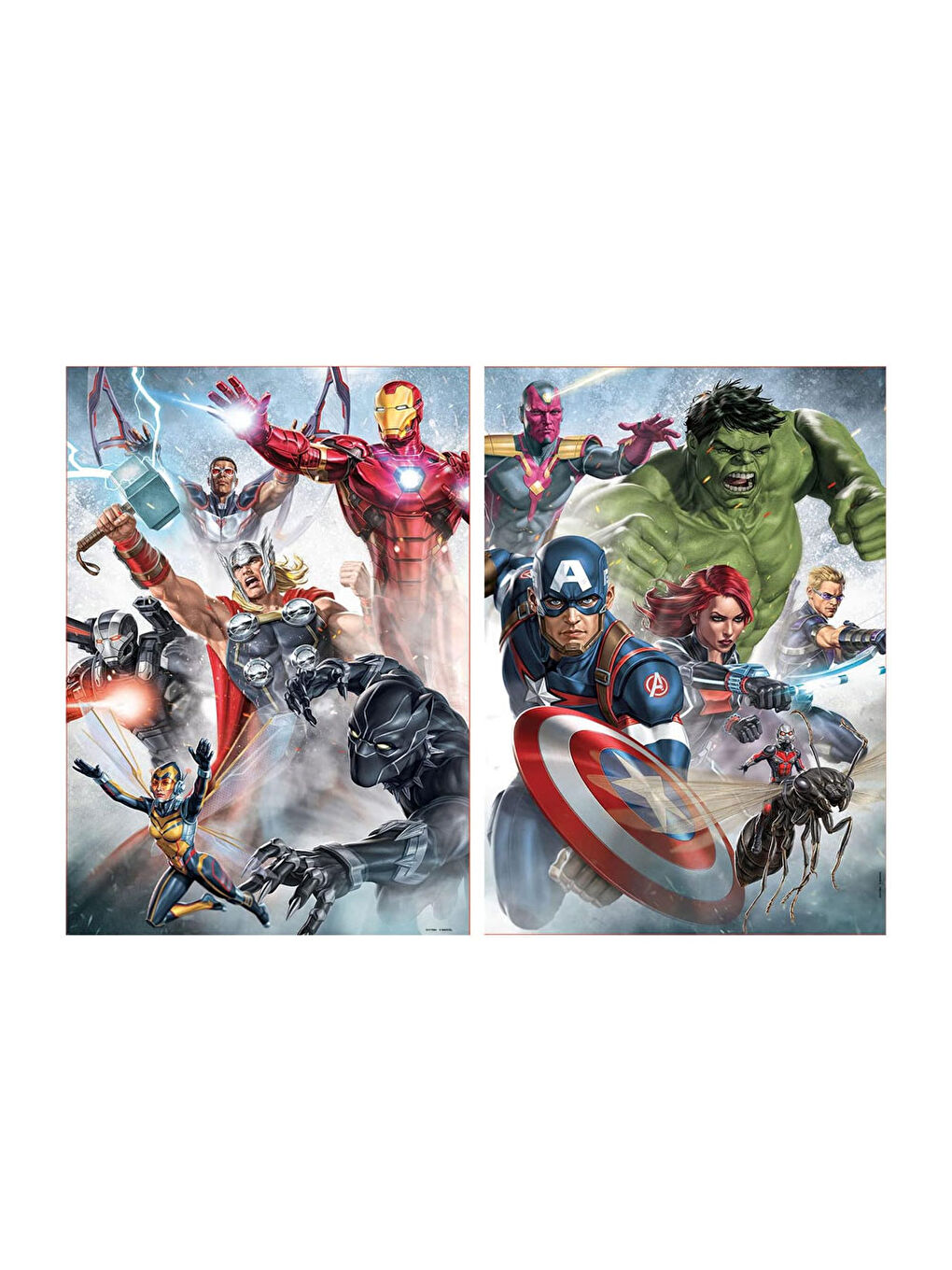 Puzzle 2X500 Marvel Mania 17994-1