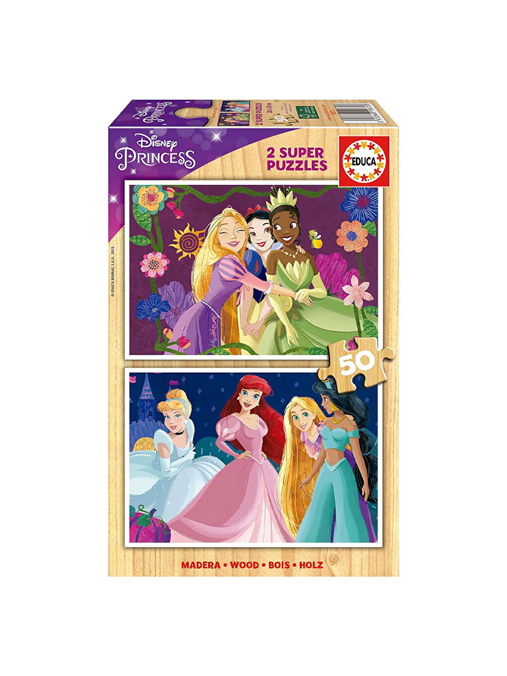 Çocuk Puzzle 2x50 Parça Disney Prensesleri 19672