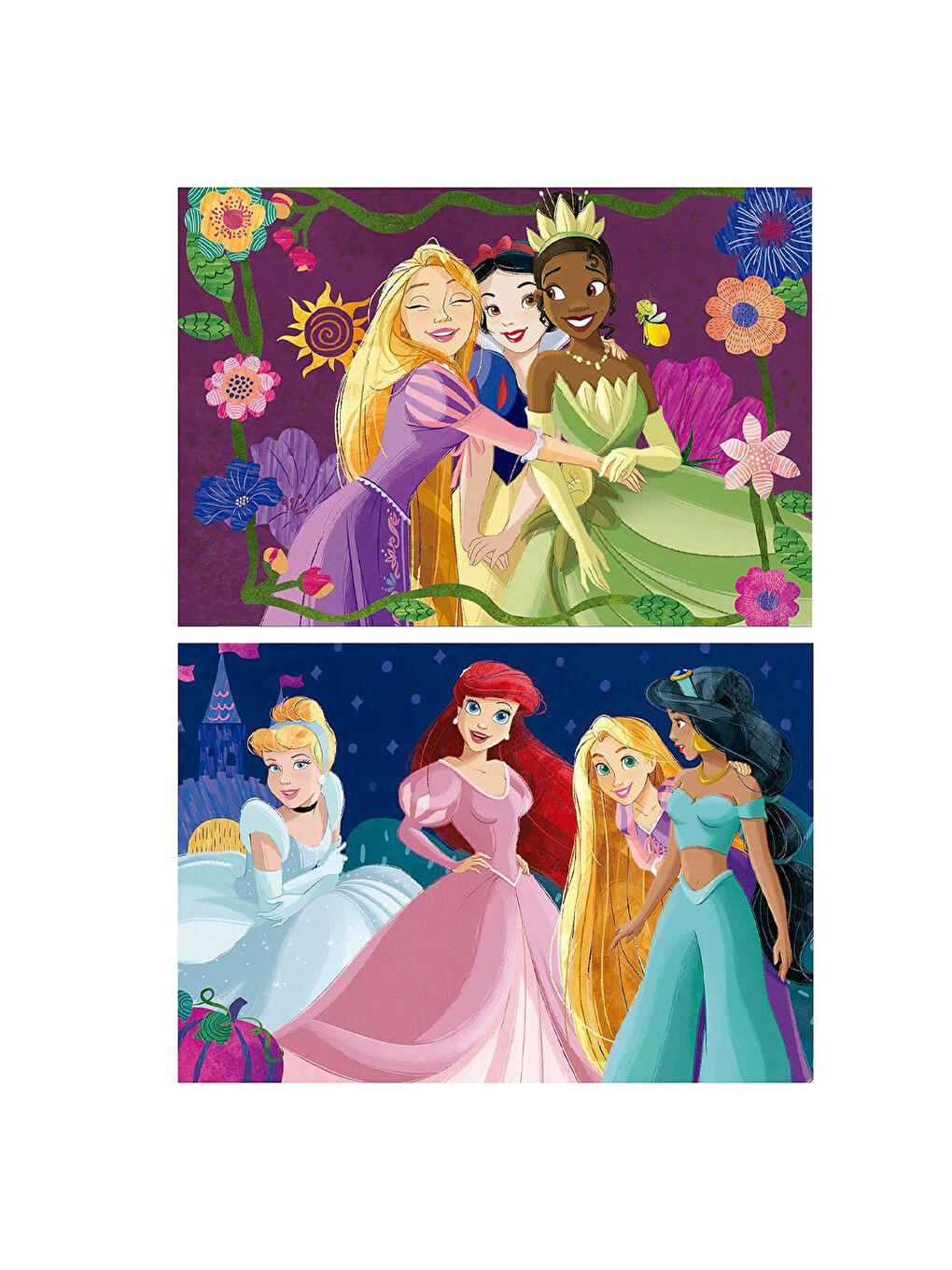 Çocuk Puzzle 2x50 Parça Disney Prensesleri 19672-1