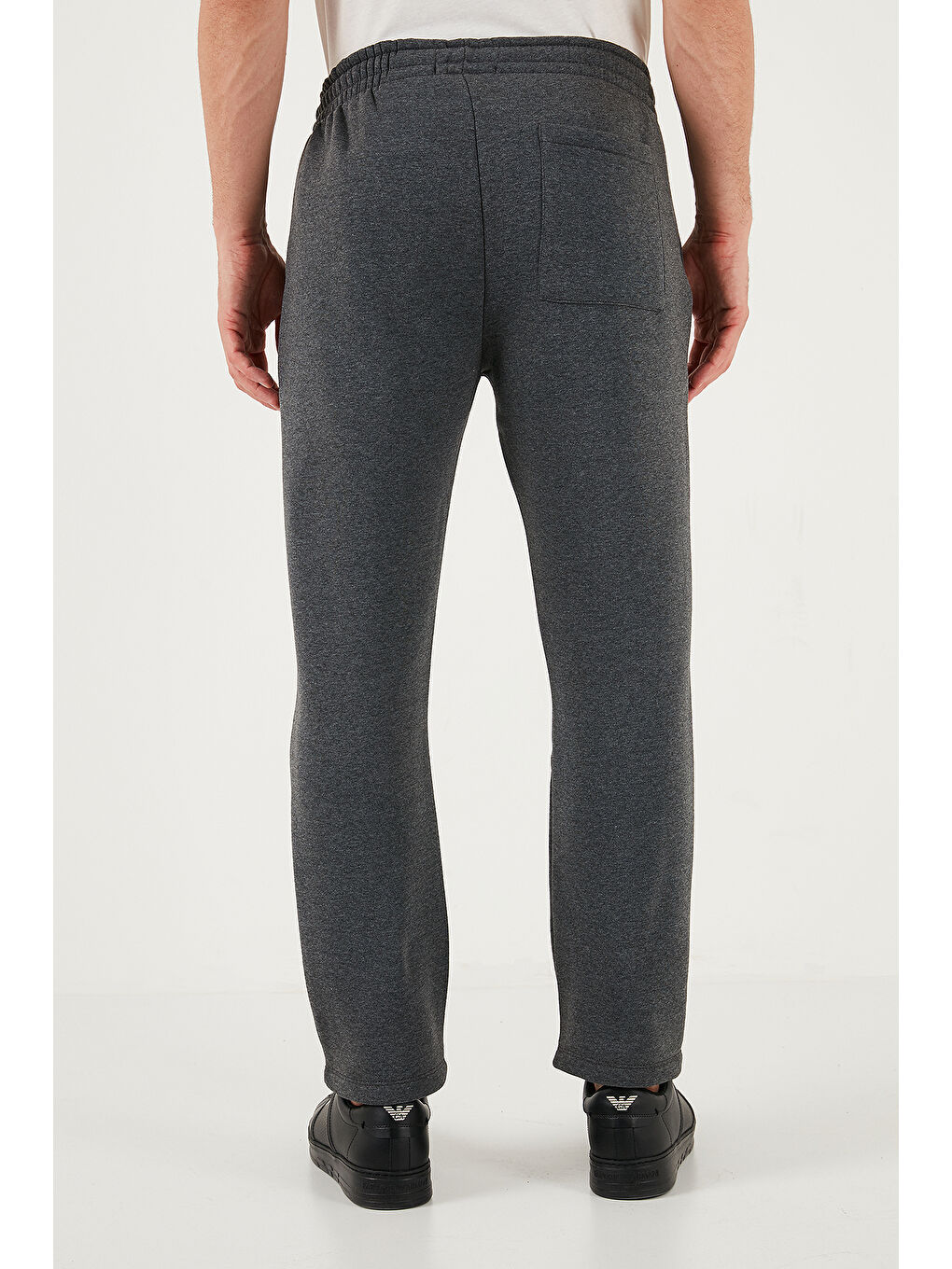 Antrasit Pamuklu Regular Fit Normal Bel Şardonlu Eşofman Altı 5908040-4