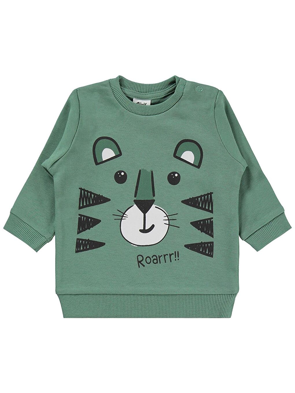 Baby Erkek Bebek Kaplan Baskılı 6-18 Ay Takım - Haki-1