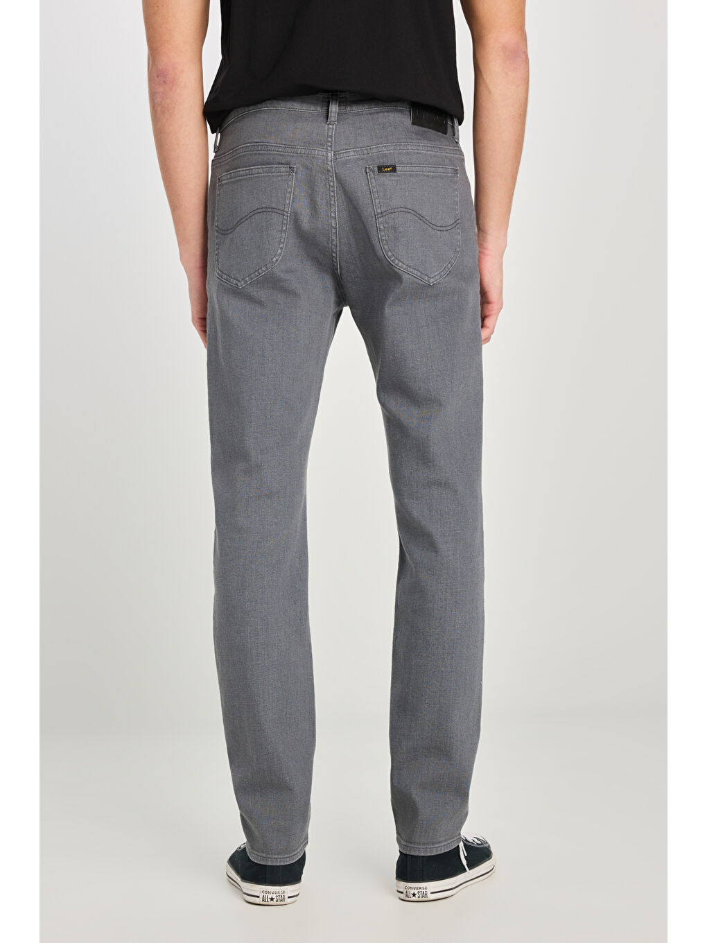 Rider Slim Fit Dar Kesim Normal Bel Gri Pamuklu Esnek Denim Pantolon-3