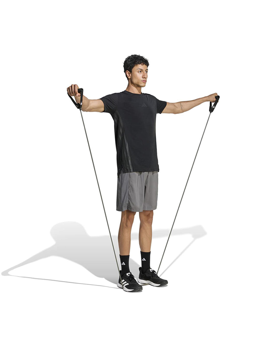 Workout Essentials Base Woven Erkek Gri Şort-4