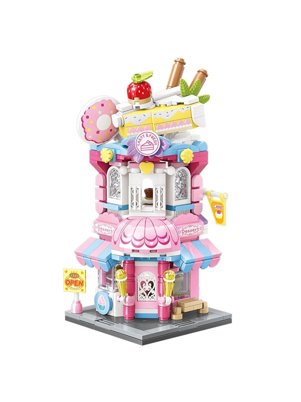 Keeppley Pastane Dükkanı Block Lego Yapı Oyuncağı 365 Parça (KP28027)-2