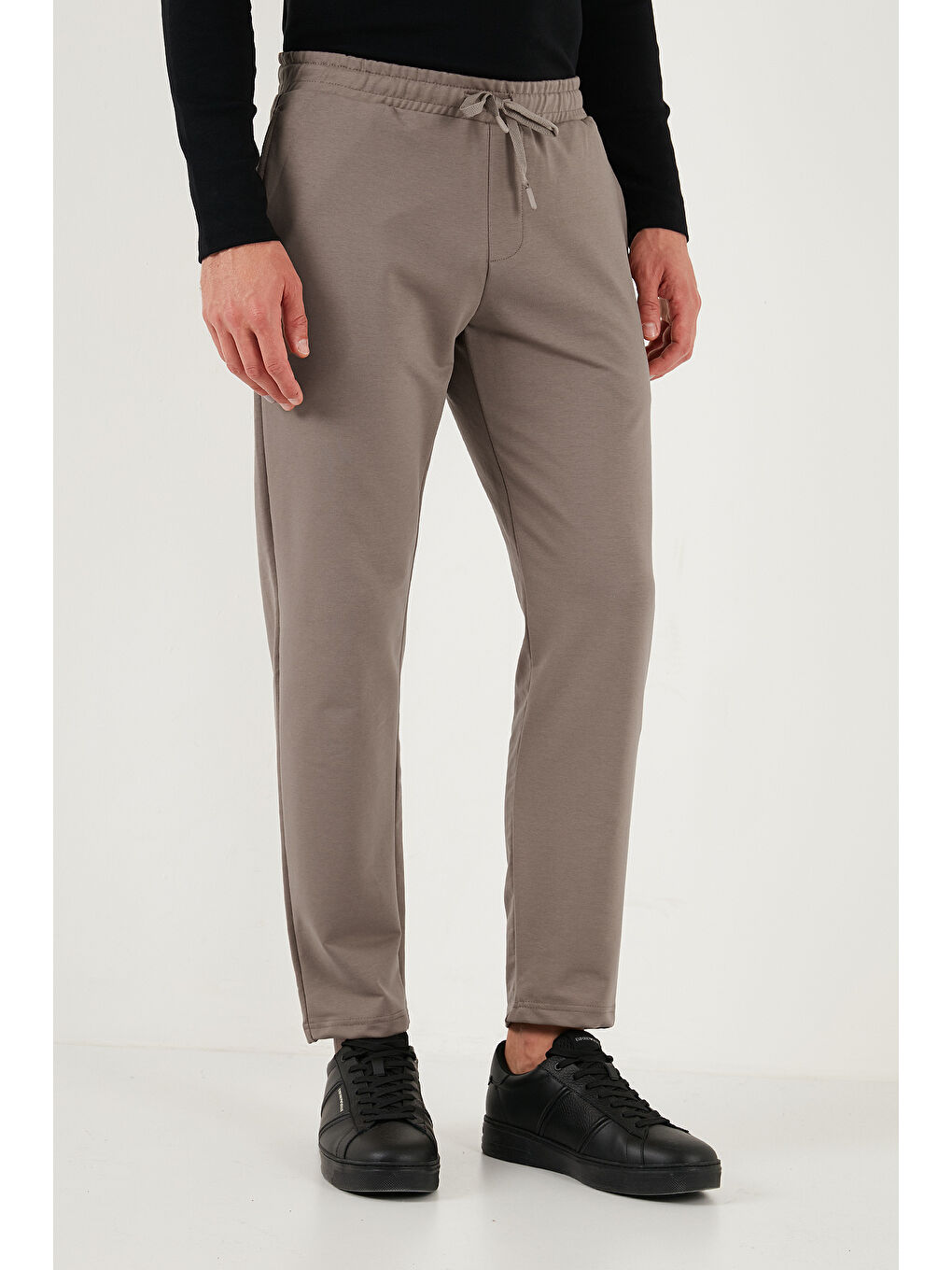 Kahverengi Regular Fit Normal Bel Düz Paça Eşofman Altı 5908050-1