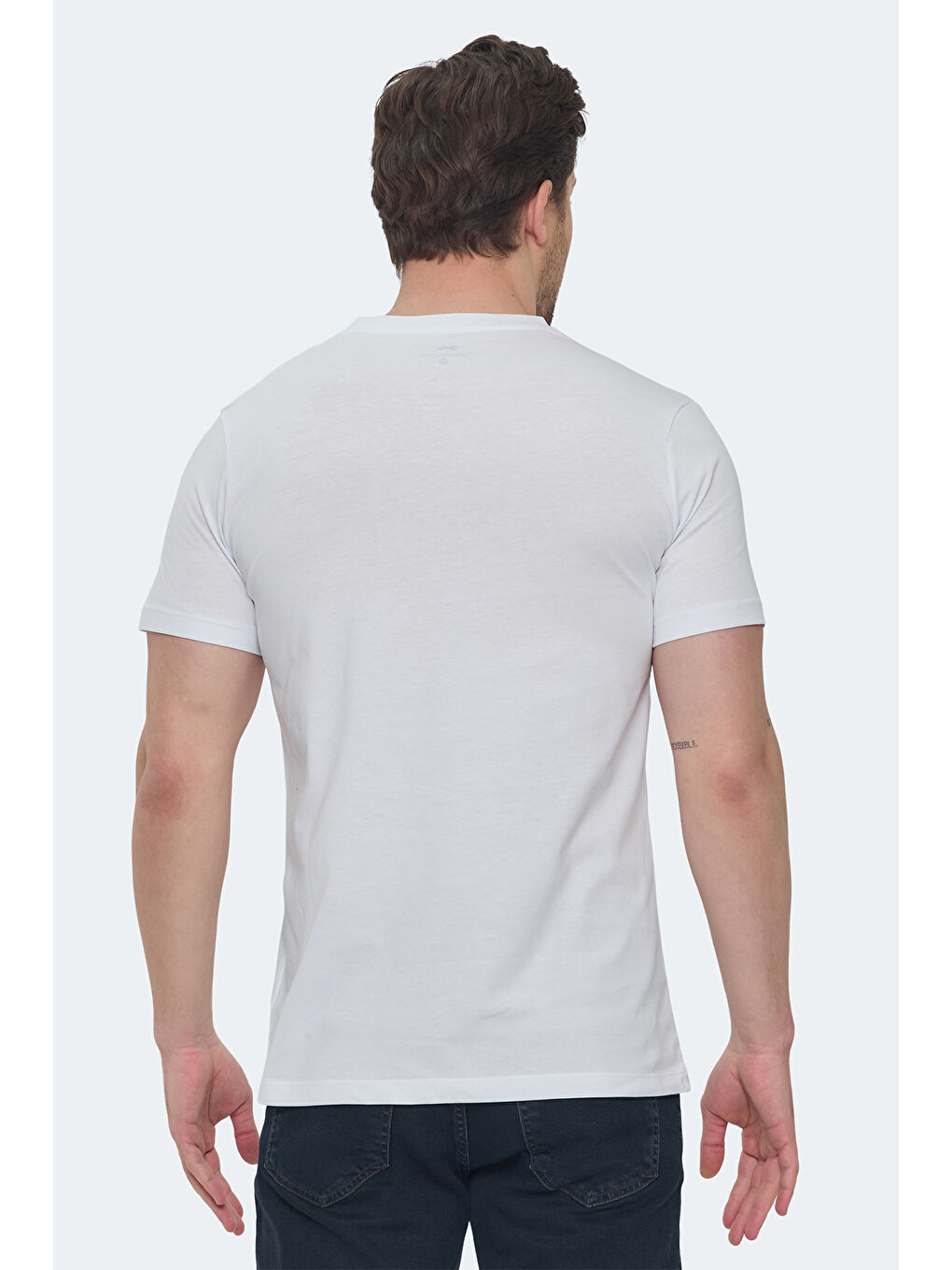 SARGON 2 li Set Erkek Beyaz - Siyah %100 Pamuk Tişört-3