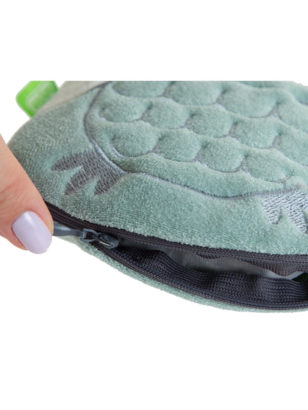 Kiraz Çekirdekli Baykuş Kadife Rahatlatıcı Gaz Kemeri & Gaz Yastığı - Yeşil-4