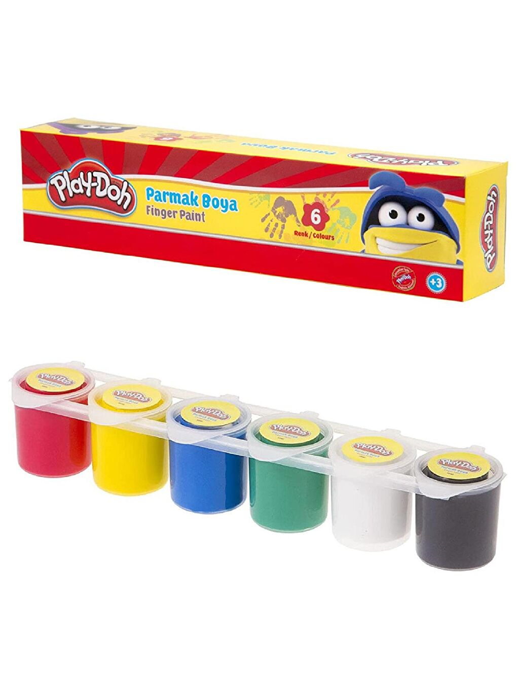 Play-Doh Karışık 6 Renk Parmak Boya Birleşik 30 Ml PLAY-PR018