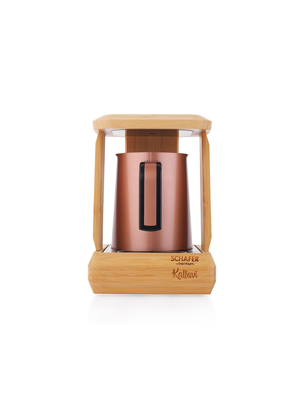 SCHAFER Kallavi Bambum Türk Kahve Makinesi-Rosegold - 4